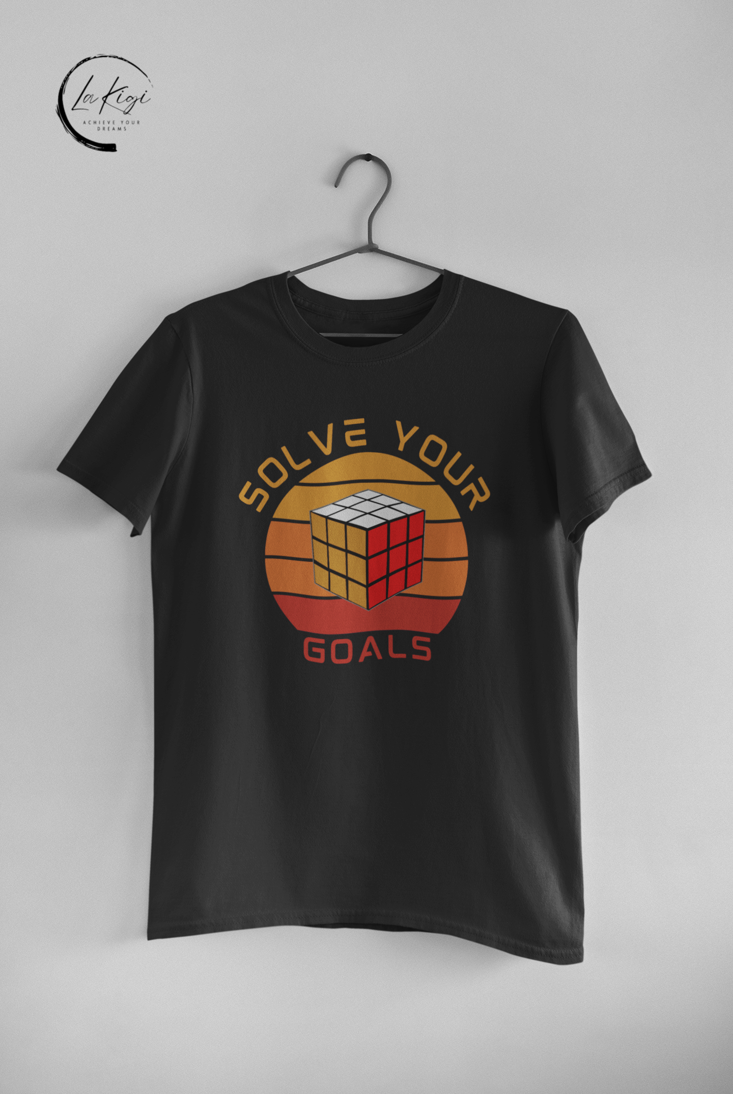 Solve Your Goals T-Shirt,90's nostalgia tee,Modern motivation,High-quality materials,Playful 90's aesthetic,Gift for her him,Women's,Men's