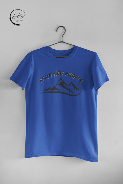 Reach New Heights T-Shirt,Mountain shirt,Graphic tee,Casual wear,Classic fit,Comfortable,HighQuality,Gift for her,Gift for him,Women's,Men's