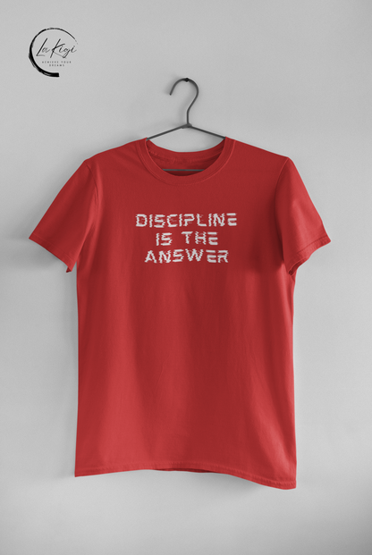 Discipline is the Answer T-Shirt,Training tee,Workout shirt,Fitness tee,High-quality,Comfortable and Durable,Gift for her,Gift for him,Women's,Men's