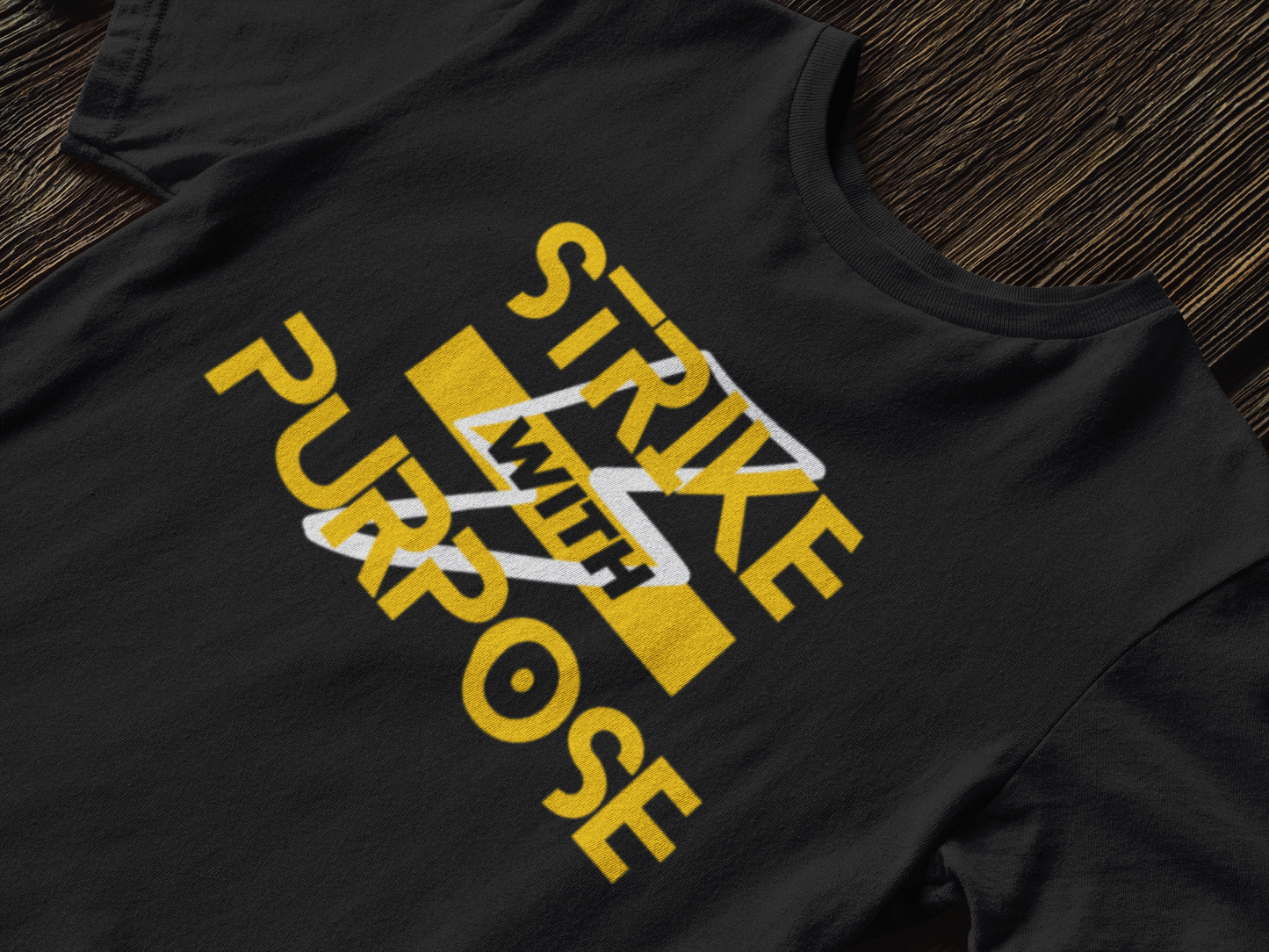 Strike with Purpose T-Shirt,Motivational tee,Bold message shirt,Classic design,Everyday wear,Inspiration,Gift for her him,Women's,Men's