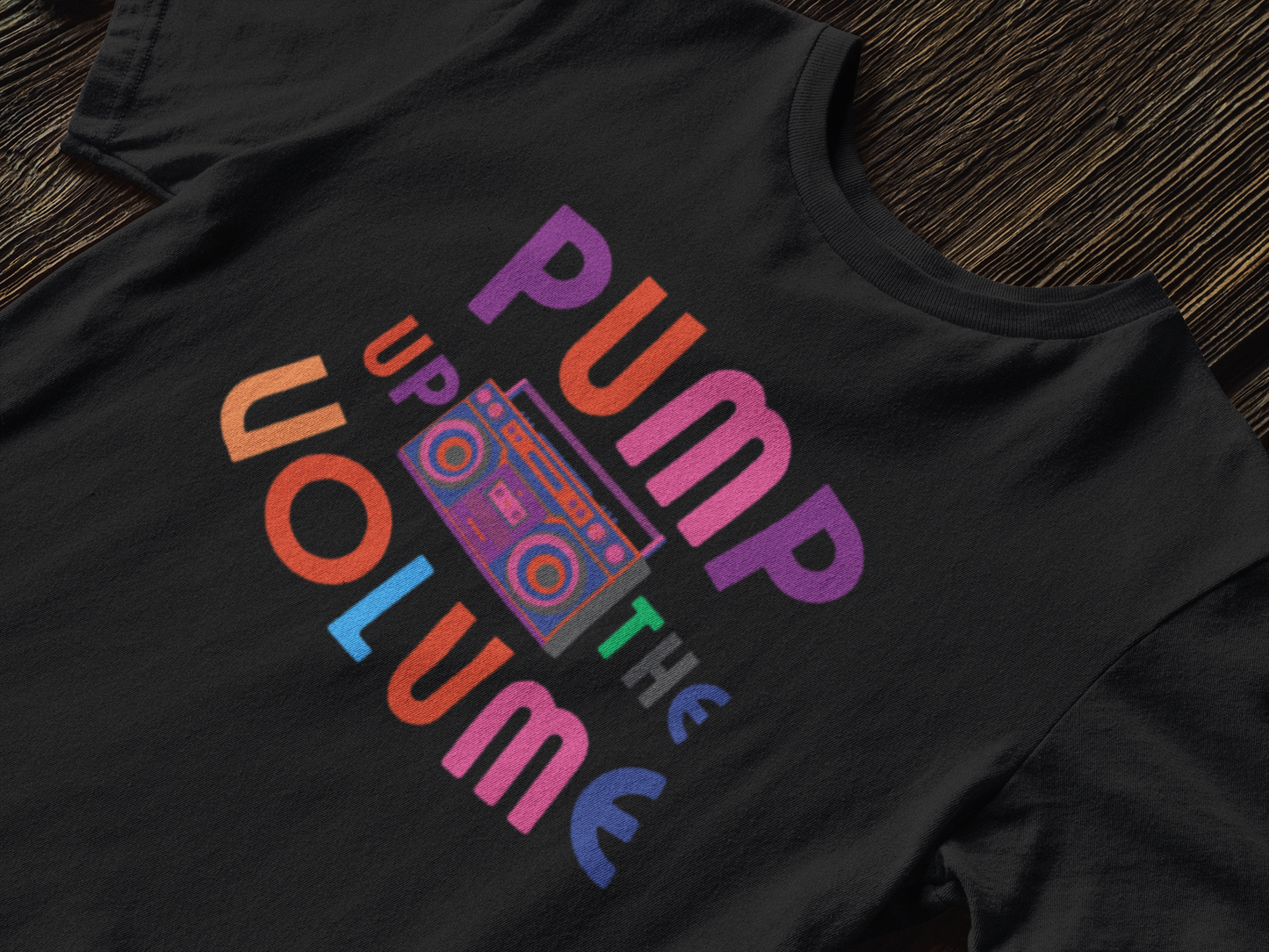 Pump Up the Volume T-Shirt,Music tee,90's style,Boombox,Energy,Powerful,High-quality materials,Statement,Gift for her him,Women's,Men's