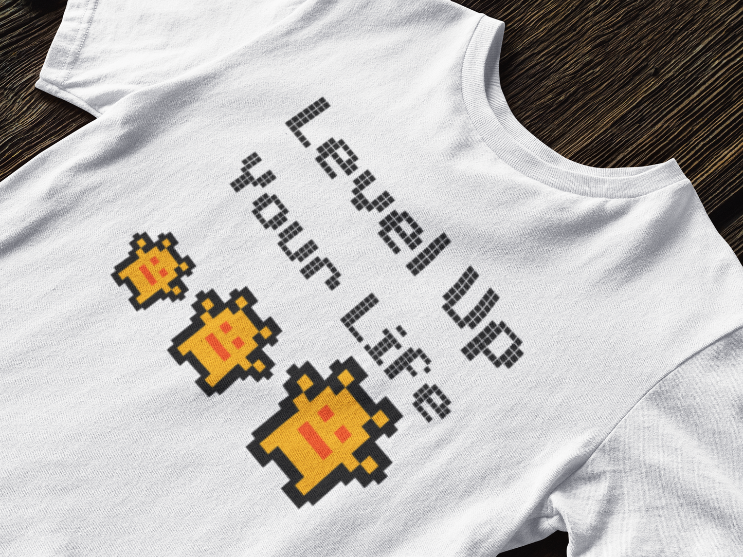 Level Up Your Life T-Shirt,Pixelated design tee,Technology,Gaming shirt,Unique design,Comfortable,Convention,Gift for her him,Women's,Men's