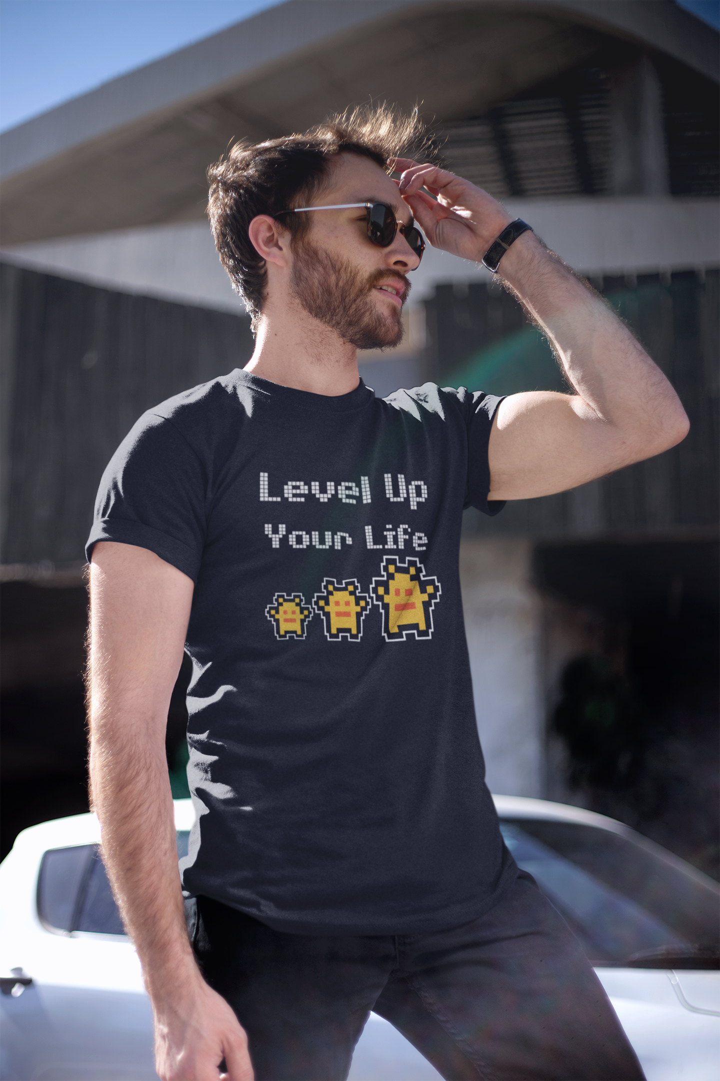 Level Up Your Life T-Shirt,Pixelated design tee,Technology,Gaming shirt,Unique design,Comfortable,Convention,Gift for her him,Women's,Men's