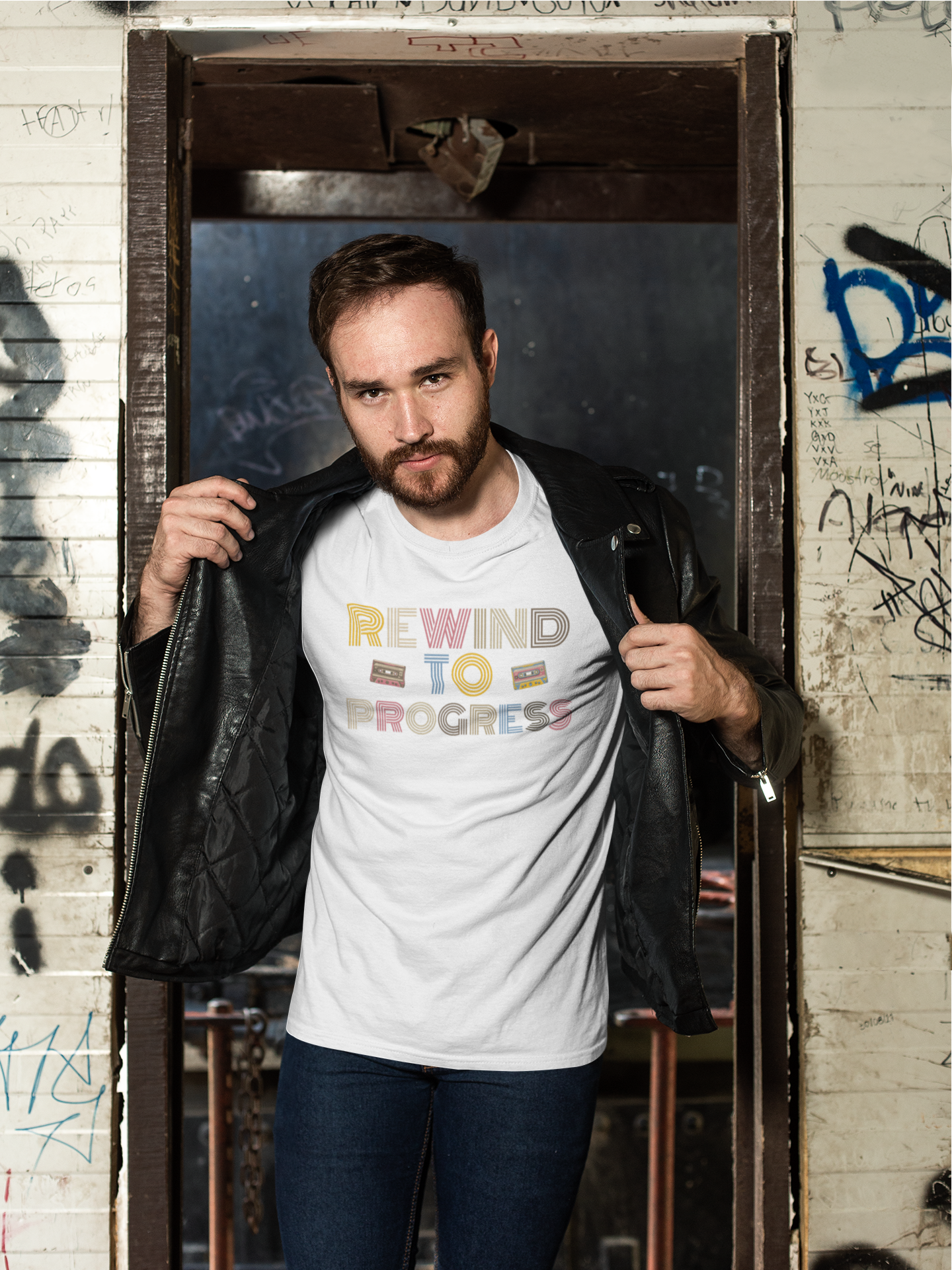 Rewind to Progress T-Shirt,Vintage tee,Nostalgia shirt,Music,Wisdom,Concert,High-quality,Comfortable,Gift for her him,Women's,Men's