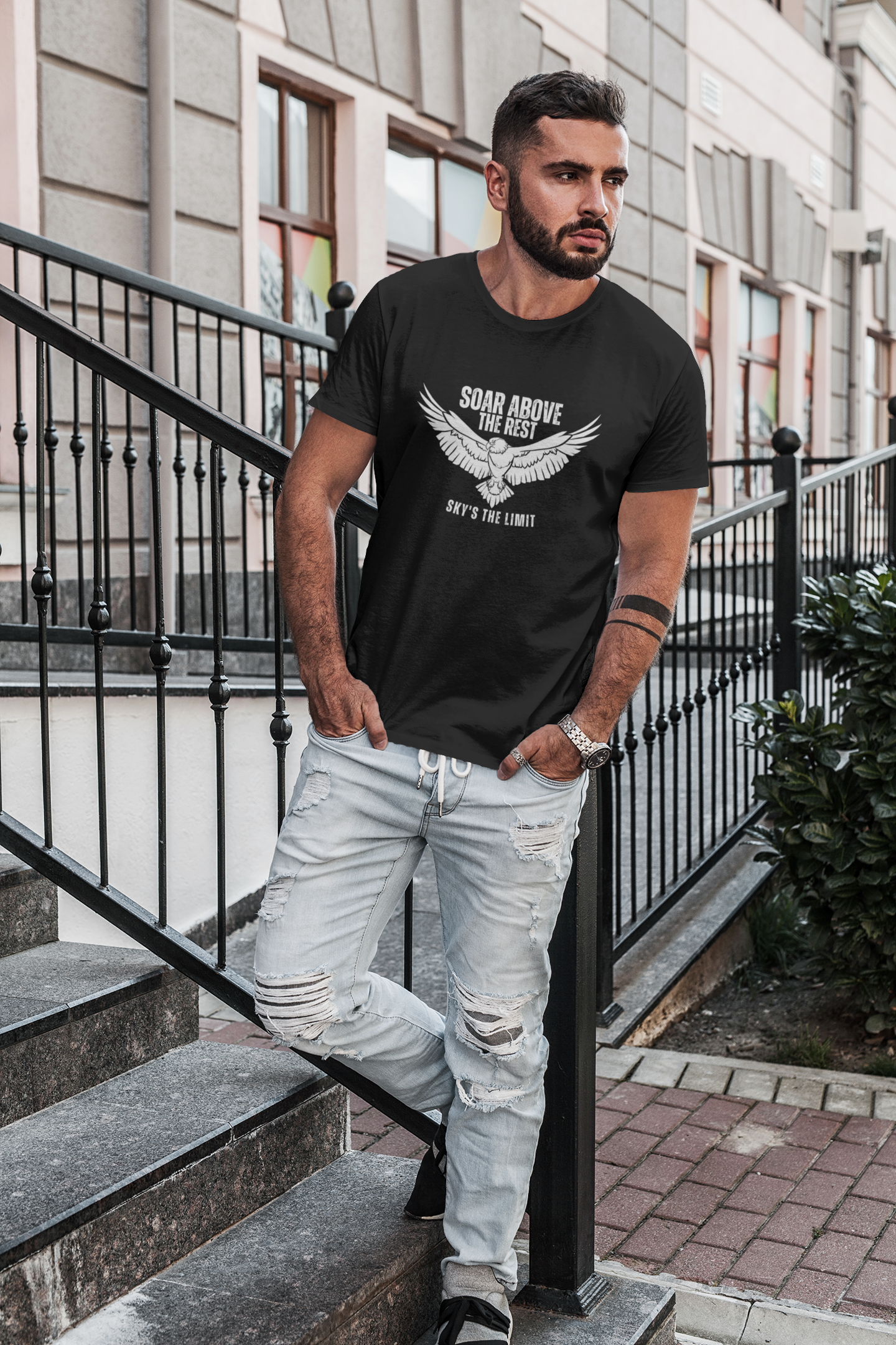 Soar Above the Rest T-Shirt,Eagle t-shirt,Graphic tee,Classic fit,Inspirational message,Comfortable,Gift for her him,Women's,Men's