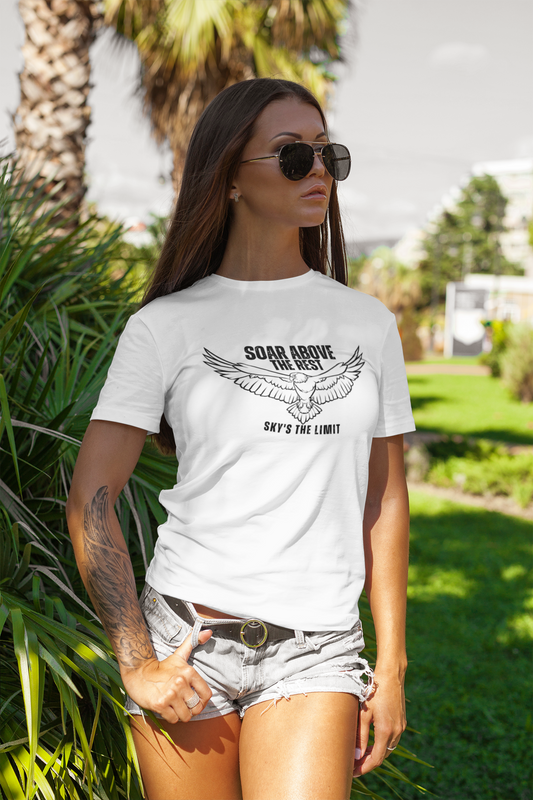 Soar Above the Rest T-Shirt,Eagle t-shirt,Graphic tee,Classic fit,Inspirational message,Comfortable,Gift for her him,Women's,Men's