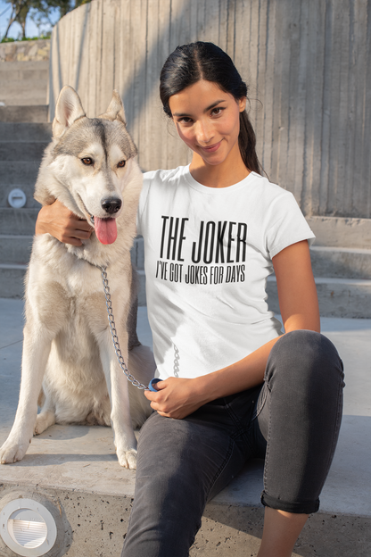 The Joker T-Shirt,The Joker Tee,Mischievous,Entertaining,Playful,Funny,Unpredictable,Convention,Gift for her him,Women's,Men's