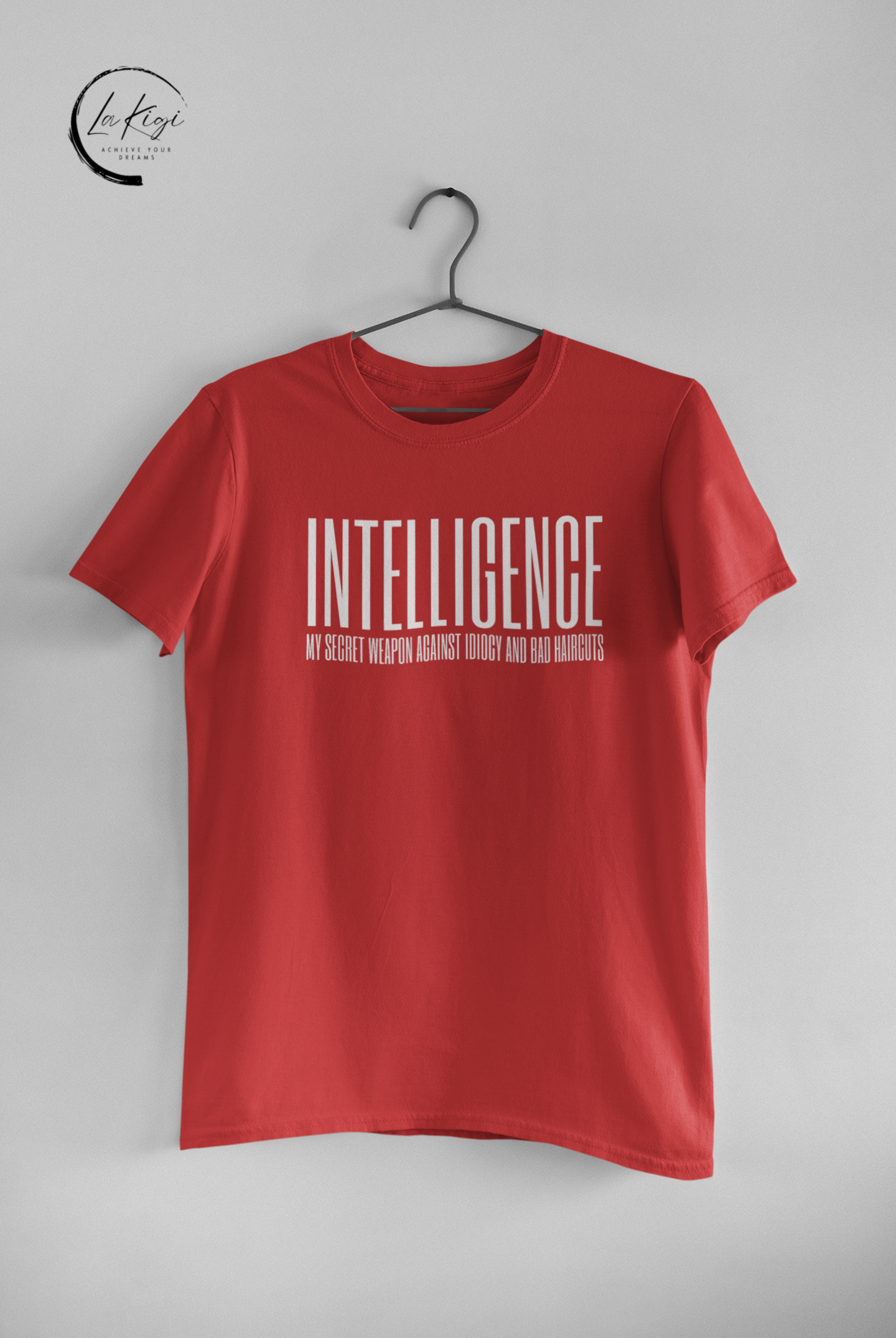 Intelligence T-Shirt,Humorous tee,Unique personality,Quality materials,Statement piece,Witty message,Gift for her him,Women's,Men's